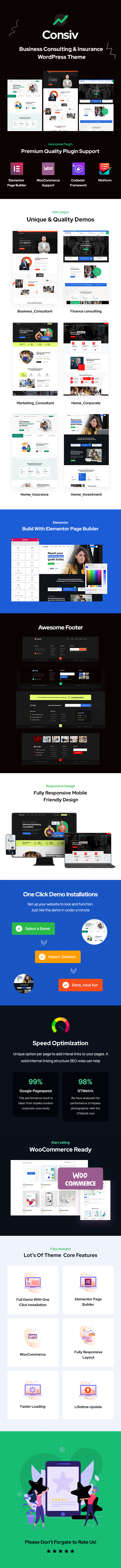 Convis - Consulting Business Elementor WordPress Theme - 1
